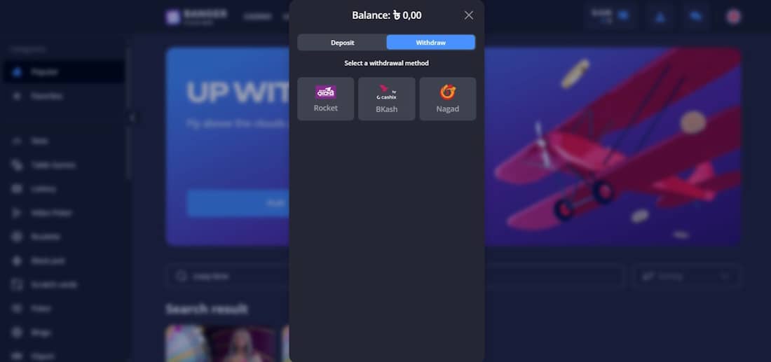 get winnings at the casino